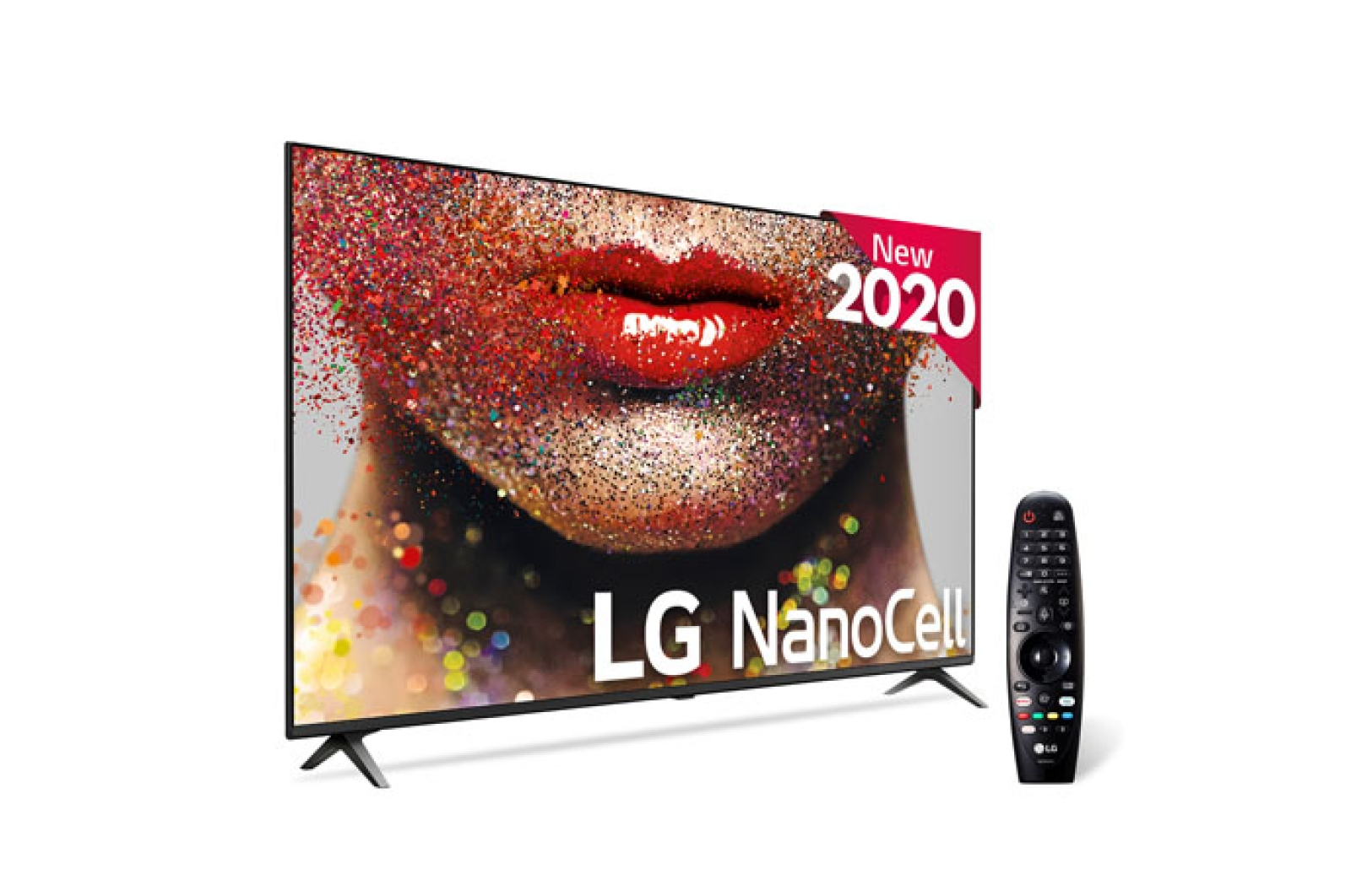 TV LED 65" - LG 65SM8050PLC, UHD 4K, 3840x2160 píxeles, Quad Core, 4 x HDMI, 2 x USB, Smart TV,  Negro
