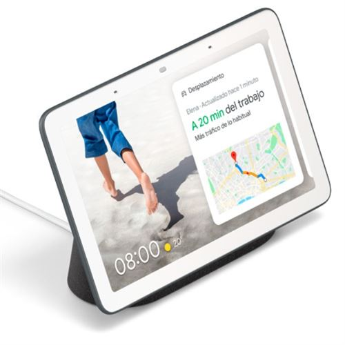 Tableta con una pantalla que muestra detalles de viaje.
