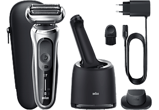 BRAUN Series 7 70-S7200cc Wet & Dry - Rasoio (Argento/Nero)