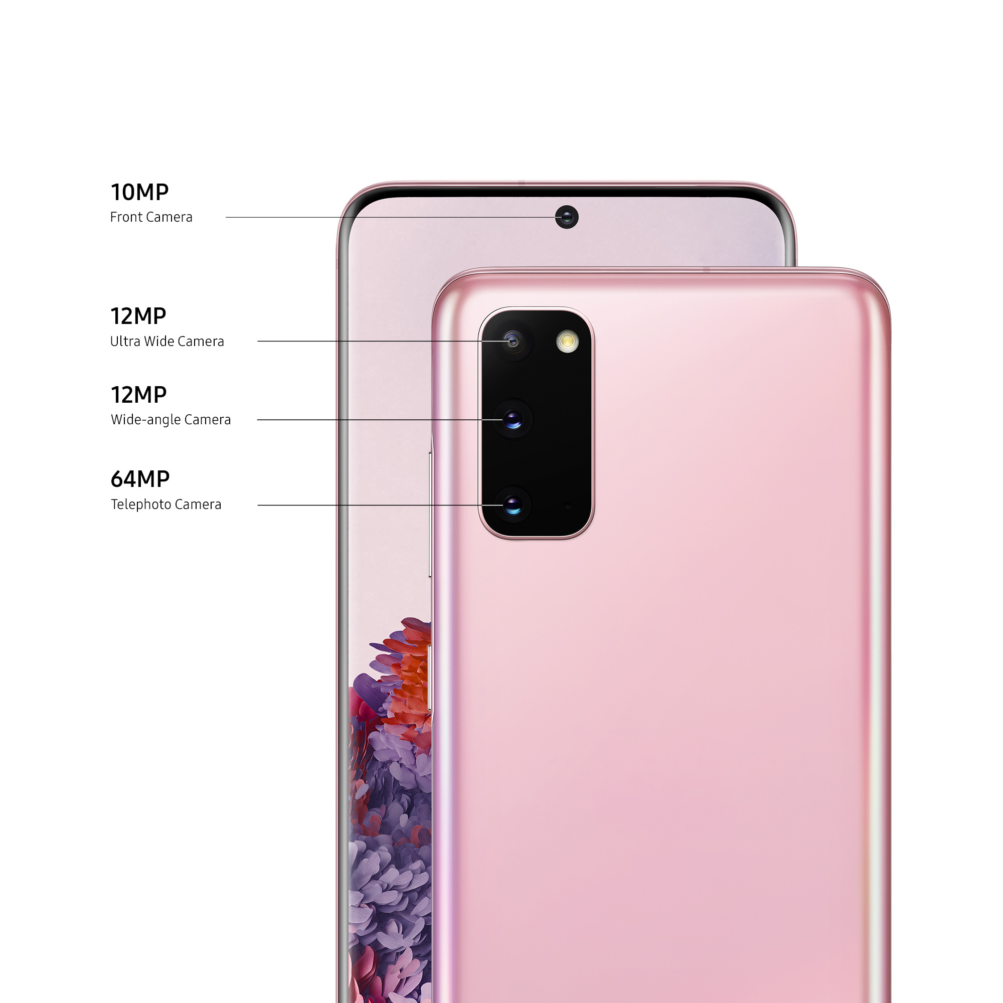 Móvil | Samsung Galaxy S20 5G, Rosa, 128 GB, 12 GB RAM, 6.2