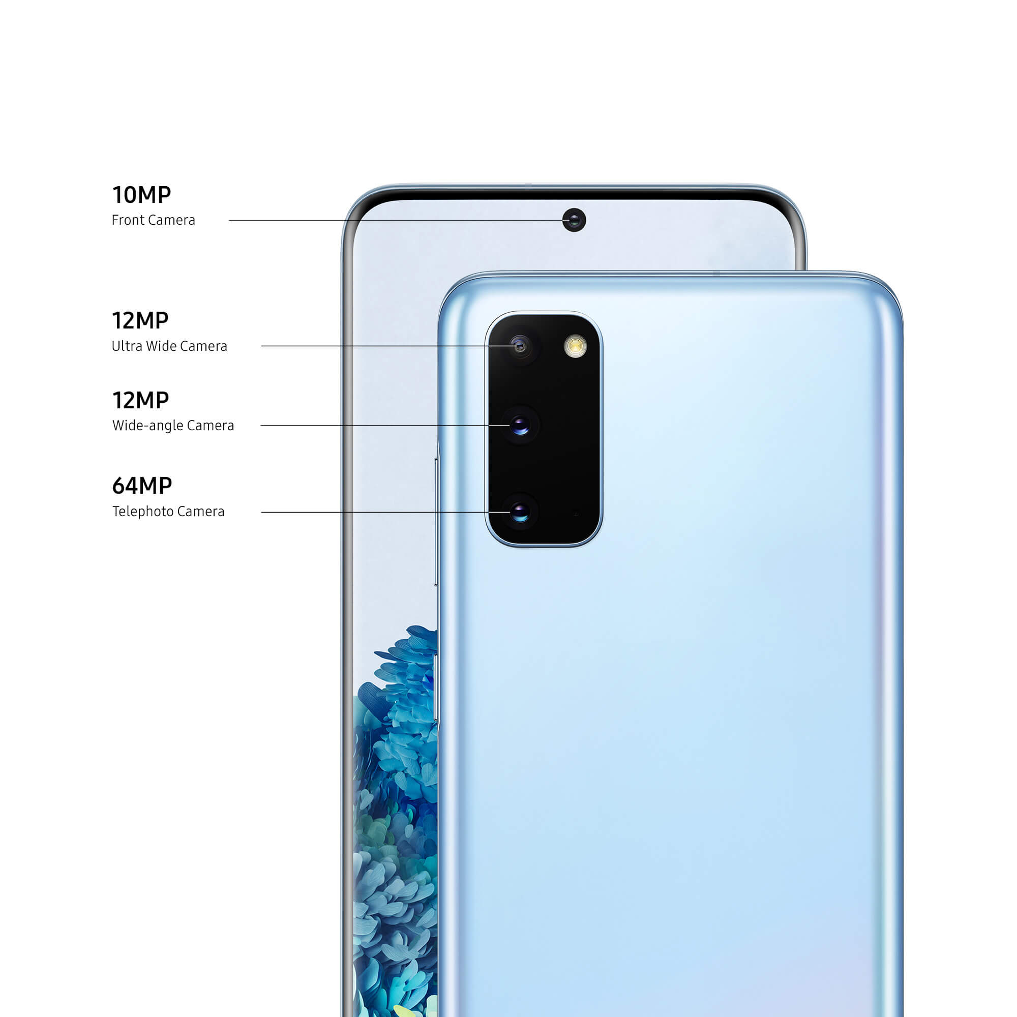Móvil - Samsung Galaxy S20 4G, Azul, 128 GB, 8 GB RAM, 6.2" AMOLED 120 Hz, Exynos 990, 4000 mAh, Android
