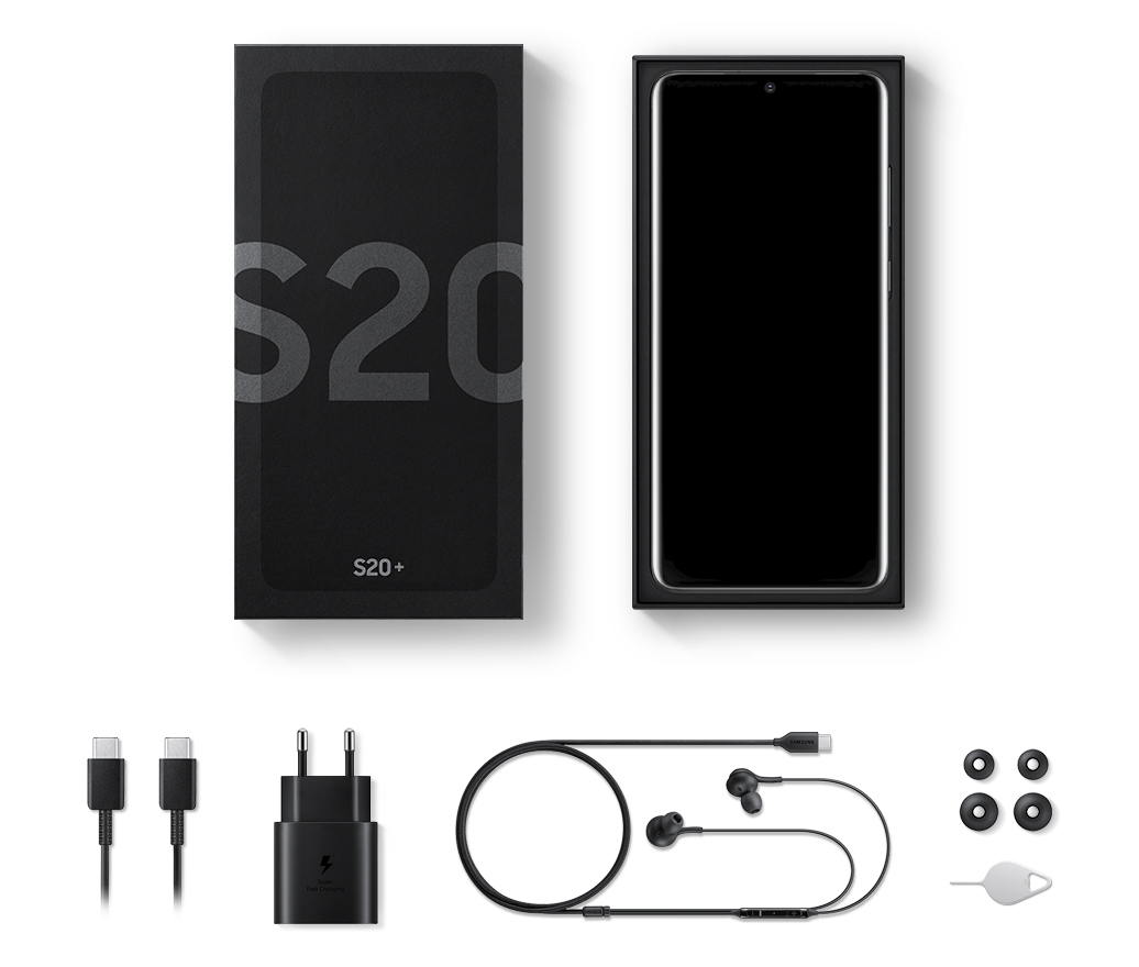 Móvil - Samsung Galaxy S20+ 4G, Gris, 128 GB, 8 GB RAM, 6.7" AMOLED 120Hz, Exynos 990, 4500 mAh, Android