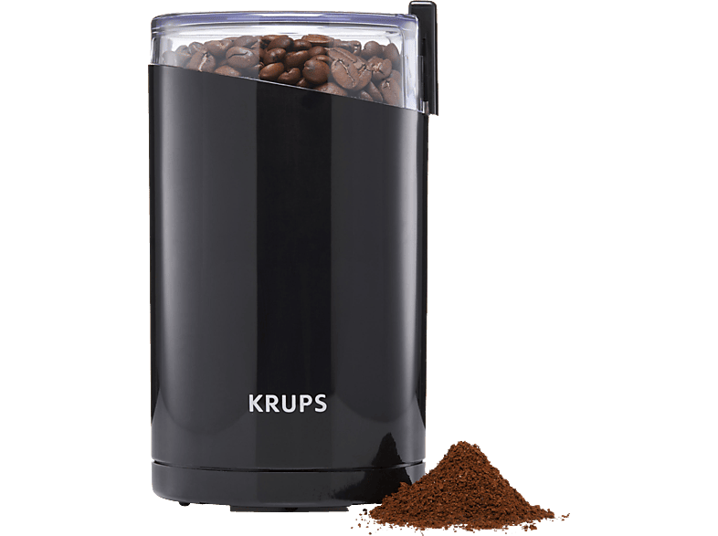 KRUPS F20342 Kaffeemühle Schwarz 200 Watt, Stahl Klingen rostfreiem aus