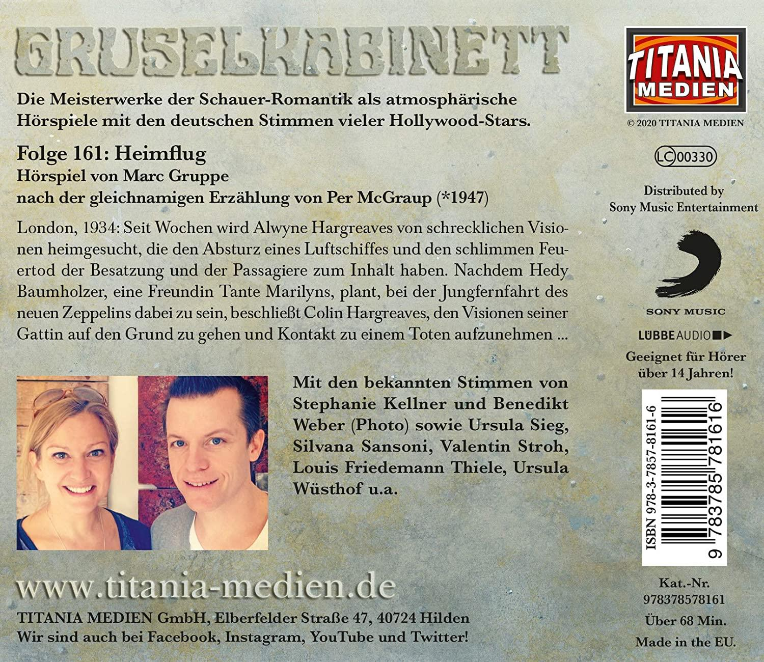 Gruselkabinett - Gruselkabinett (161): Heimflug  - (CD)