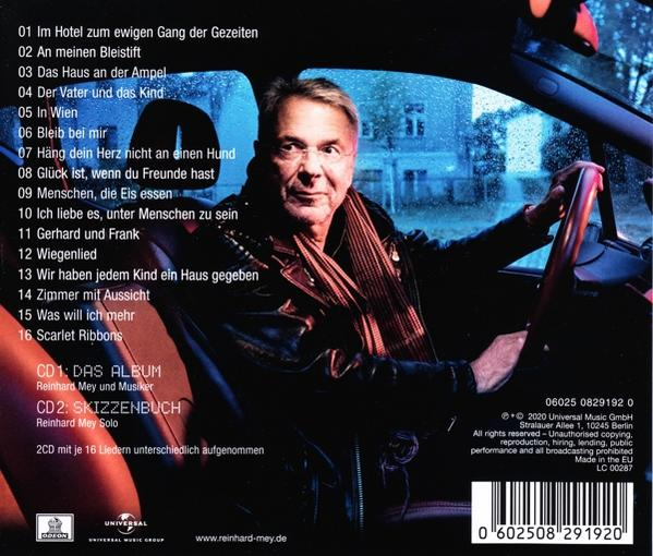 CD-Cover mit einem Mann im Auto und Titelangaben.