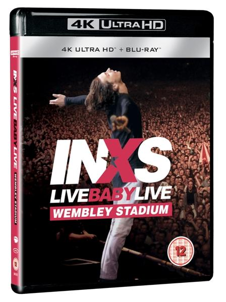 4K Ultra HD Blu-ray Hülle für INXS Live Baby Live Wembley Stadium Konzert.