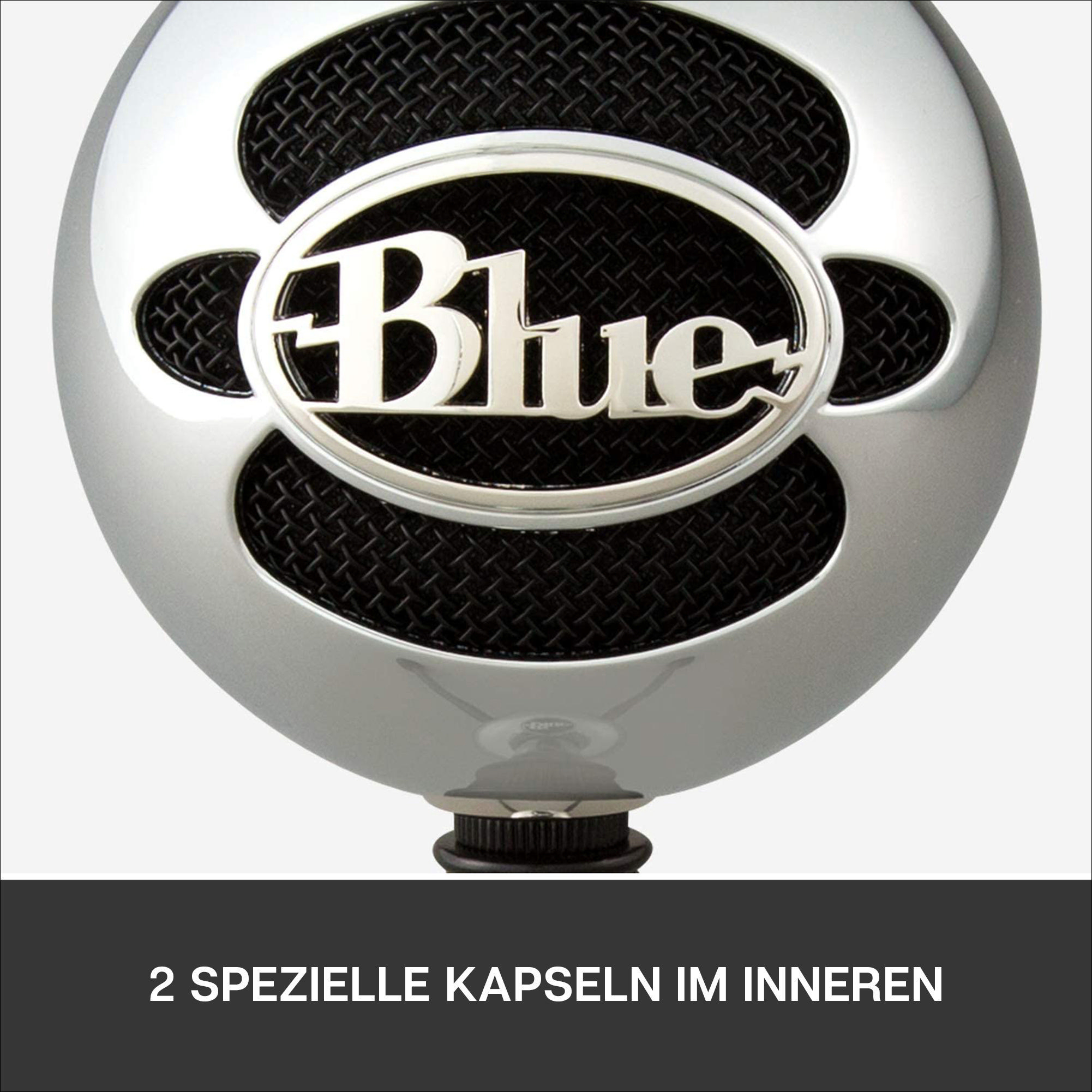 BLUE MICROPHONES 1936 Snowball Mikrofon, Alufarben