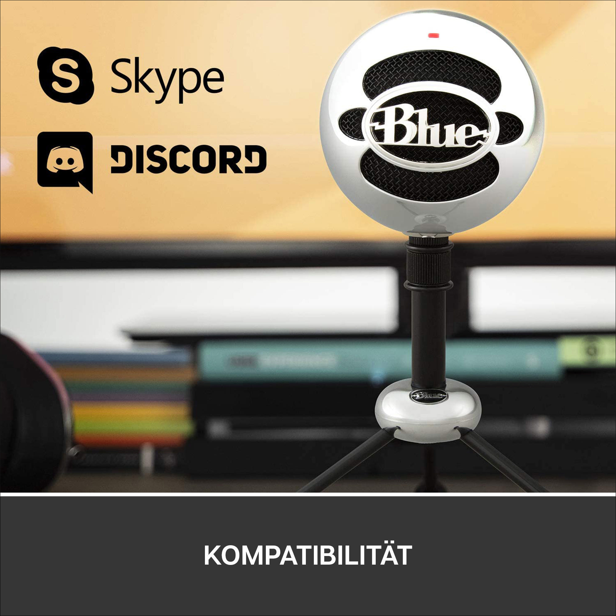 BLUE MICROPHONES 1936 Snowball Mikrofon, Alufarben