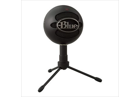 BLUE MICROPHONES Snowball Mikrofon, MediaMarkt Schwarz | Mac iCE USB PC und Streaming für
