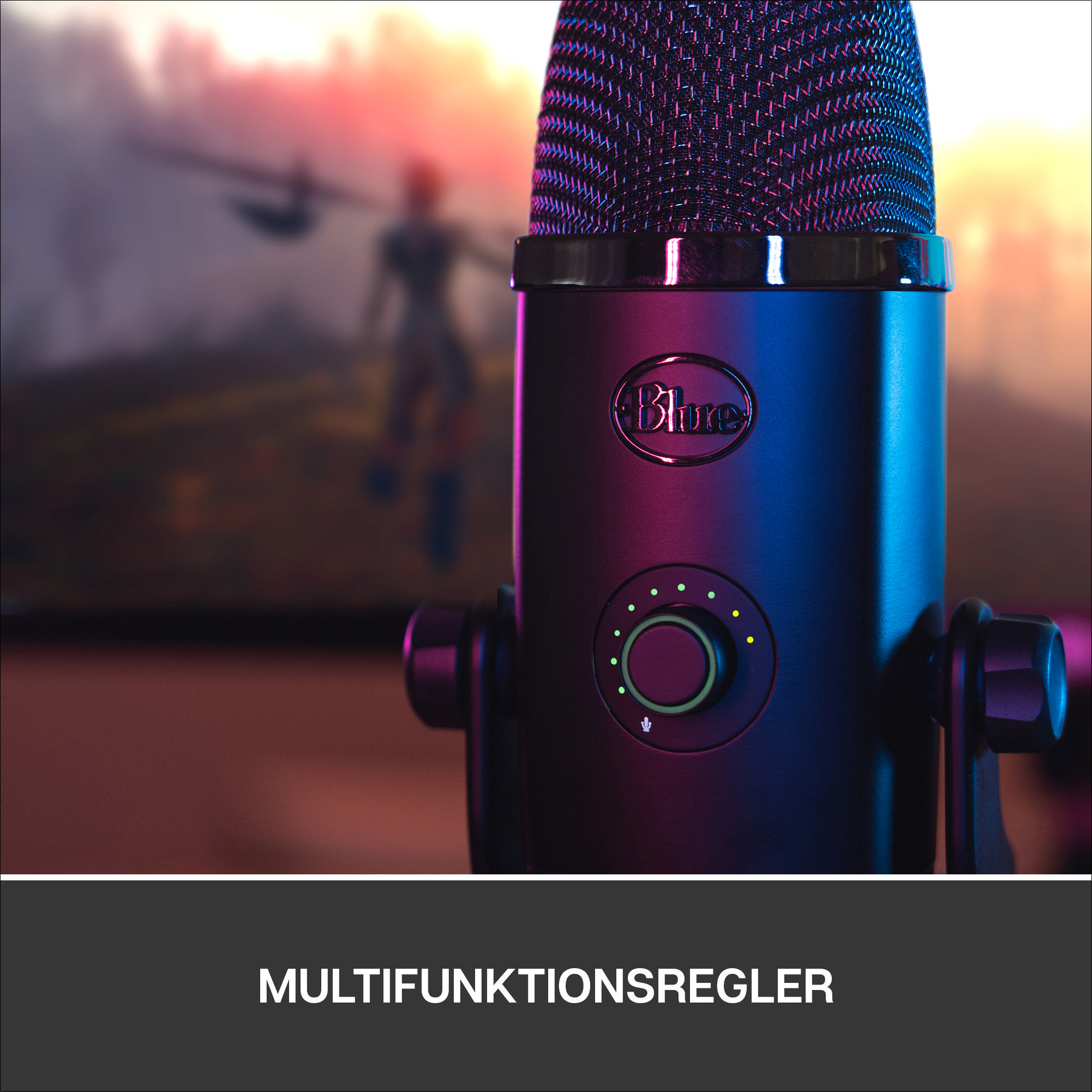 BLUE MICROPHONES Yeti X professionelles USB Mikrofon, Blackout 