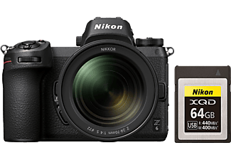 NIKON Z6 Digitális fényképezőgép + 24-70 mm f/4  + 64GB XQD kit (VOA020K007)