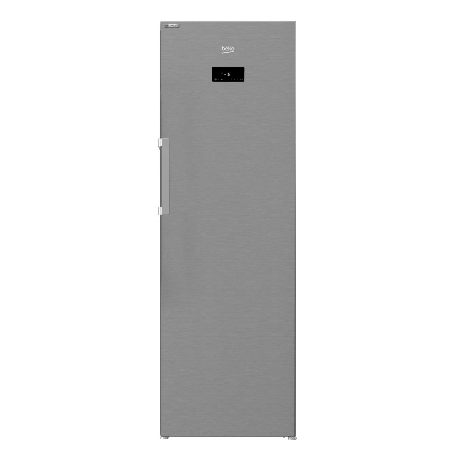 Congelador vertical - Beko RFNE312E43XN, No Frost, 275 l, Inox