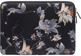 TRUNK Black Flower Notebooktasche Sleeve für Apple Neopren, Schwarz