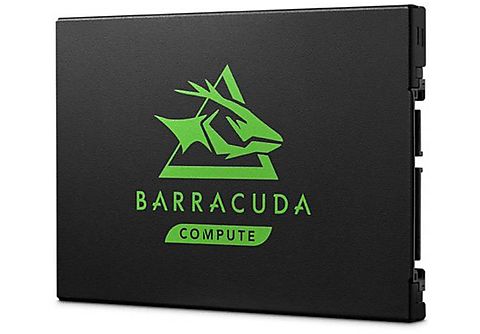 Disco duro SSD - Seagate BarraCuda 120, 2.5" 500 GB, Disco interno, Serial ATA III 3D TLC, Negro