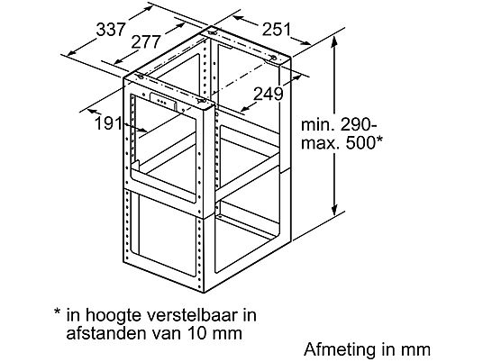 SIEMENS LZ12510 Montagerekverlengstuk 