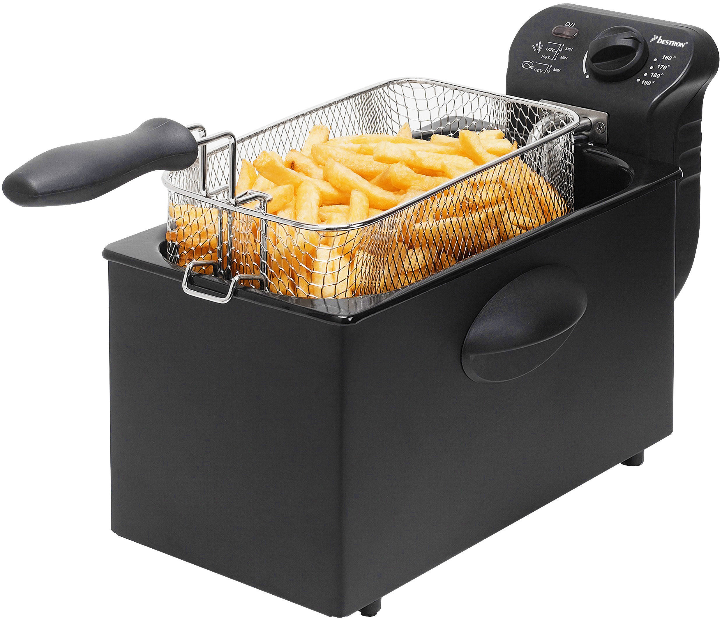 BESTRON AF 357 B Fritteuse 2000 Watt Schwarz