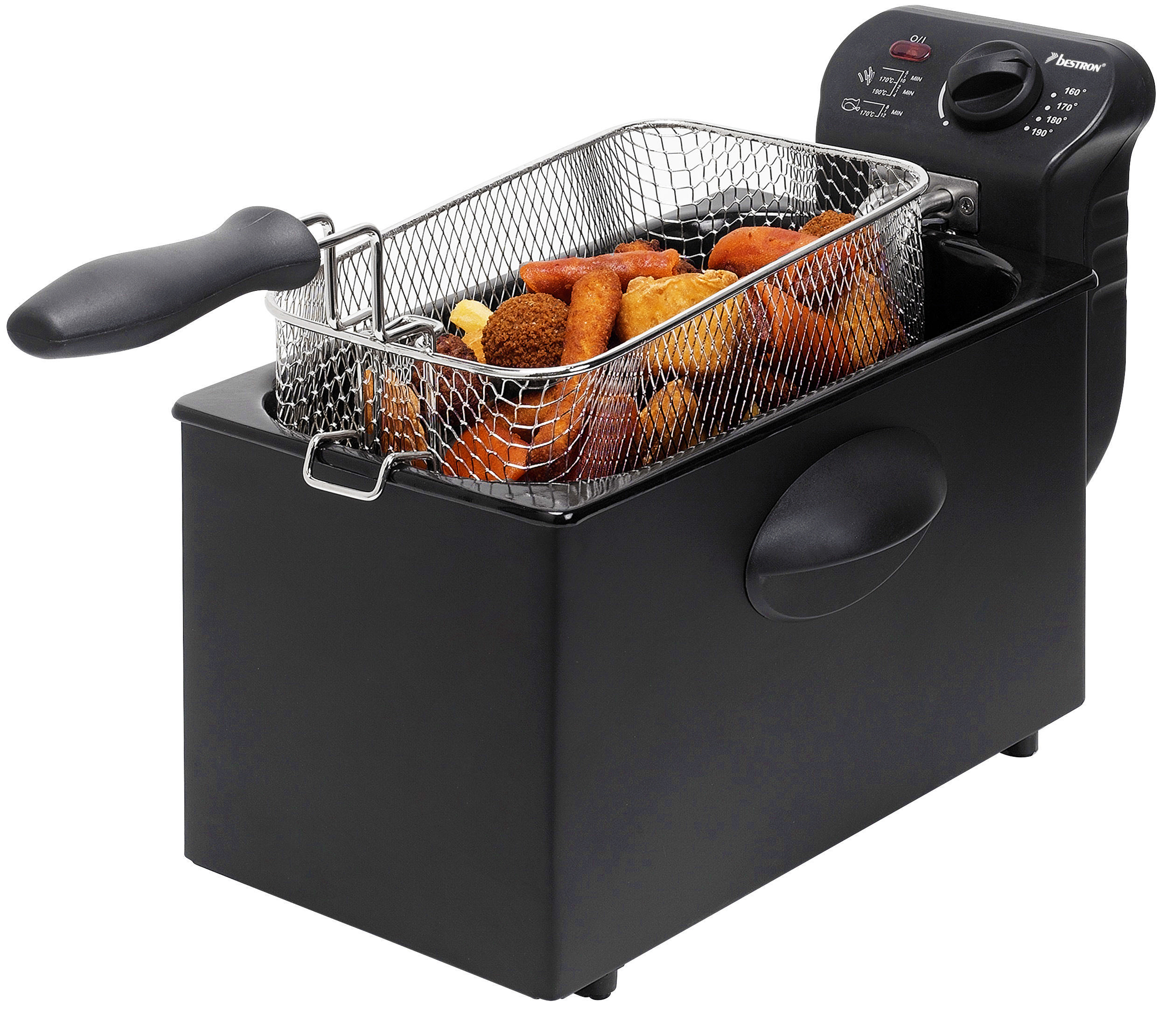 BESTRON AF 357 B Fritteuse 2000 Watt Schwarz