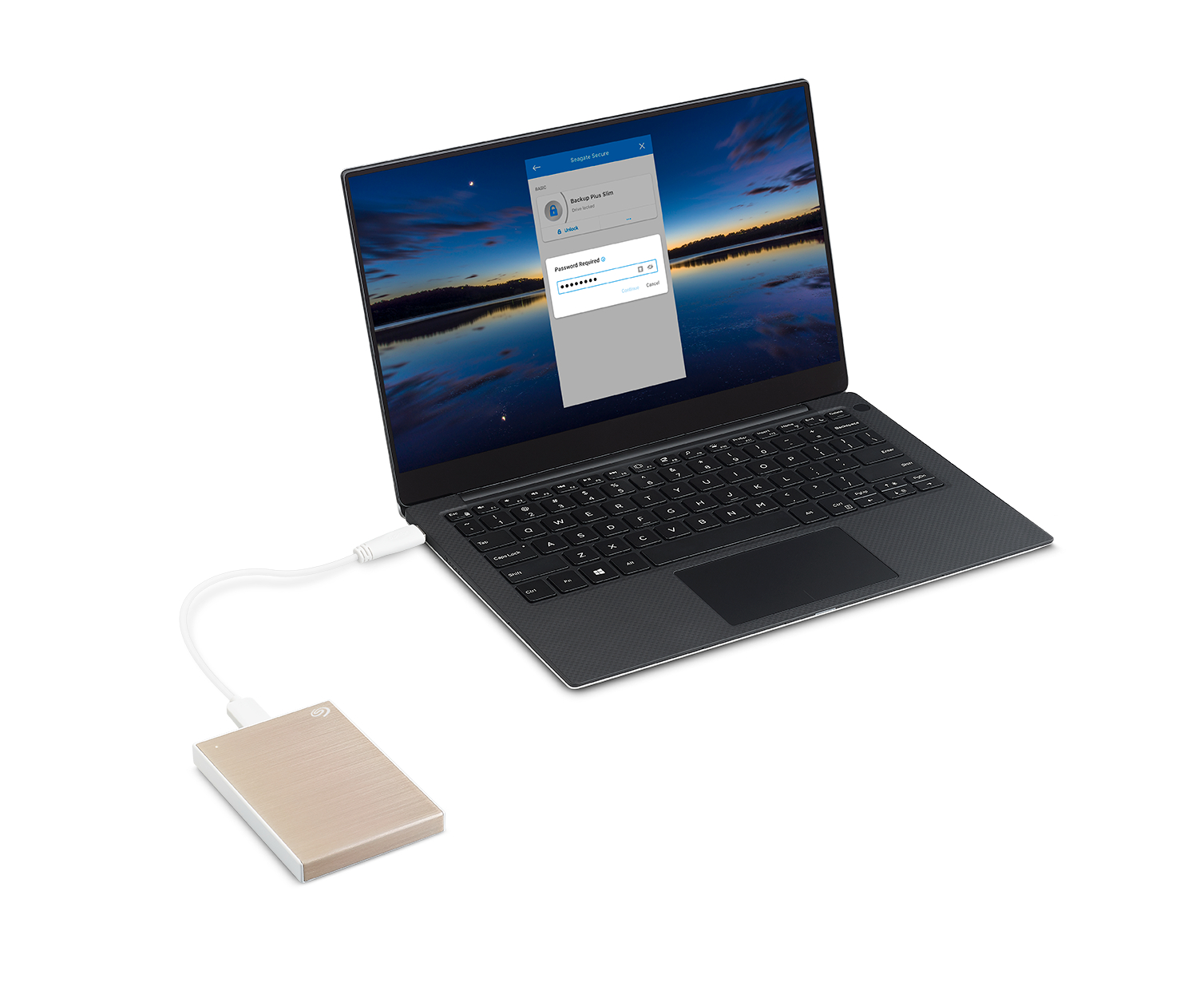 SEAGATE STHP4000404 4TB BACKUPPLUS  Festplatte, 4 TB HDD, 2,5 Zoll, extern, Gold