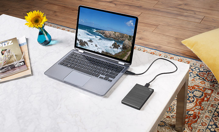 SEAGATE STHN1000405 1TB BACKUPPLUS SLIM  Festplatte, 1 TB HDD, 2,5 Zoll, extern, Grau