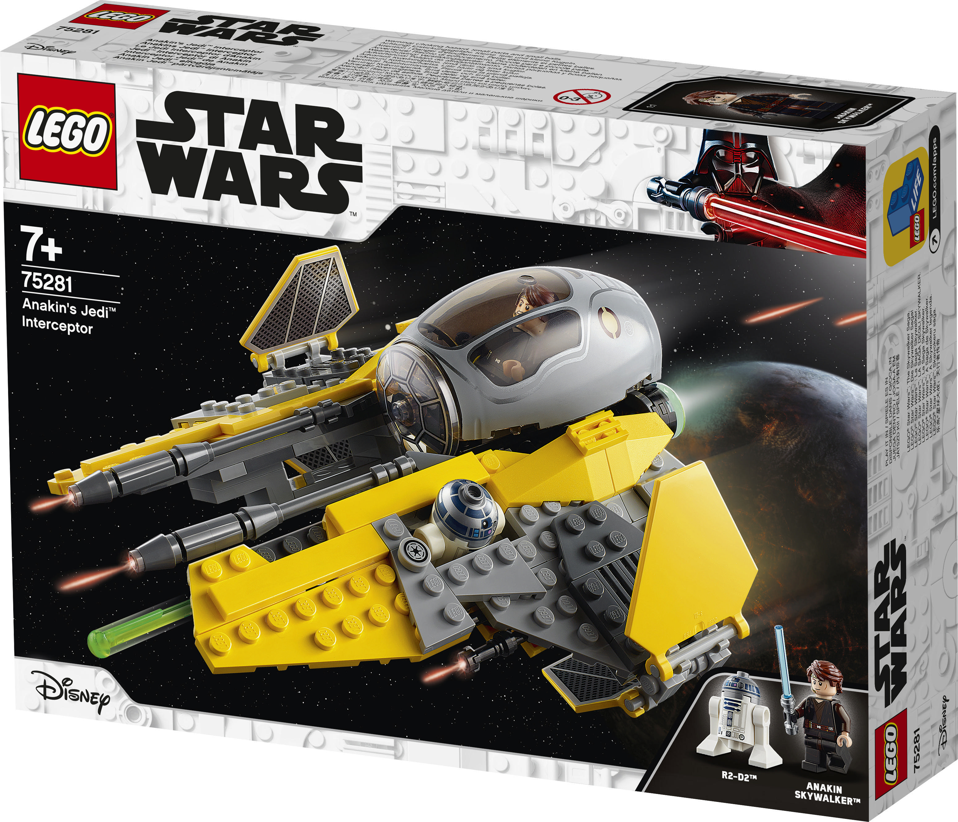 LEGO 75281 Anakins Jedi™ Interceptor Bausatz, Mehrfarbig