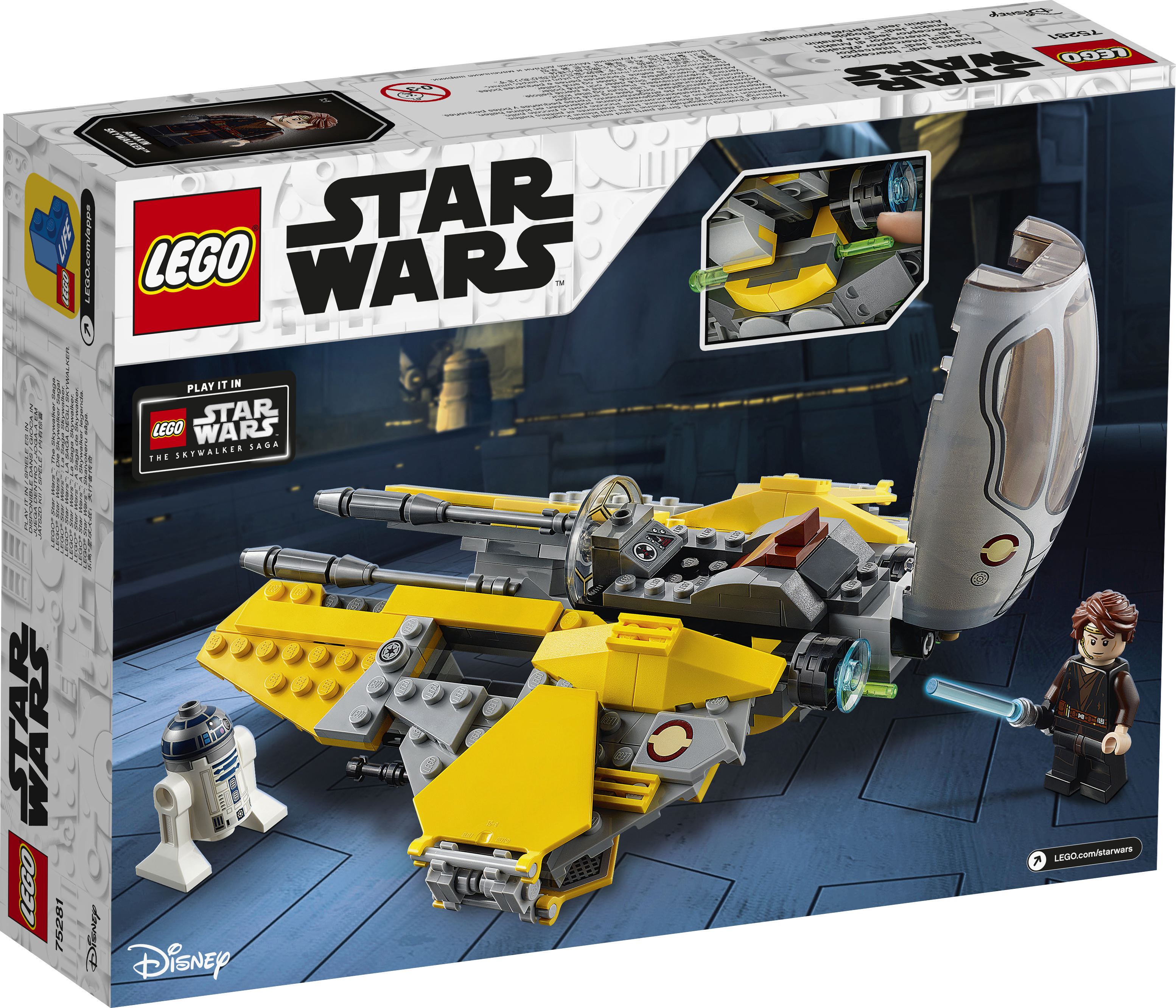 LEGO 75281 Anakins Jedi™ Interceptor Bausatz, Mehrfarbig