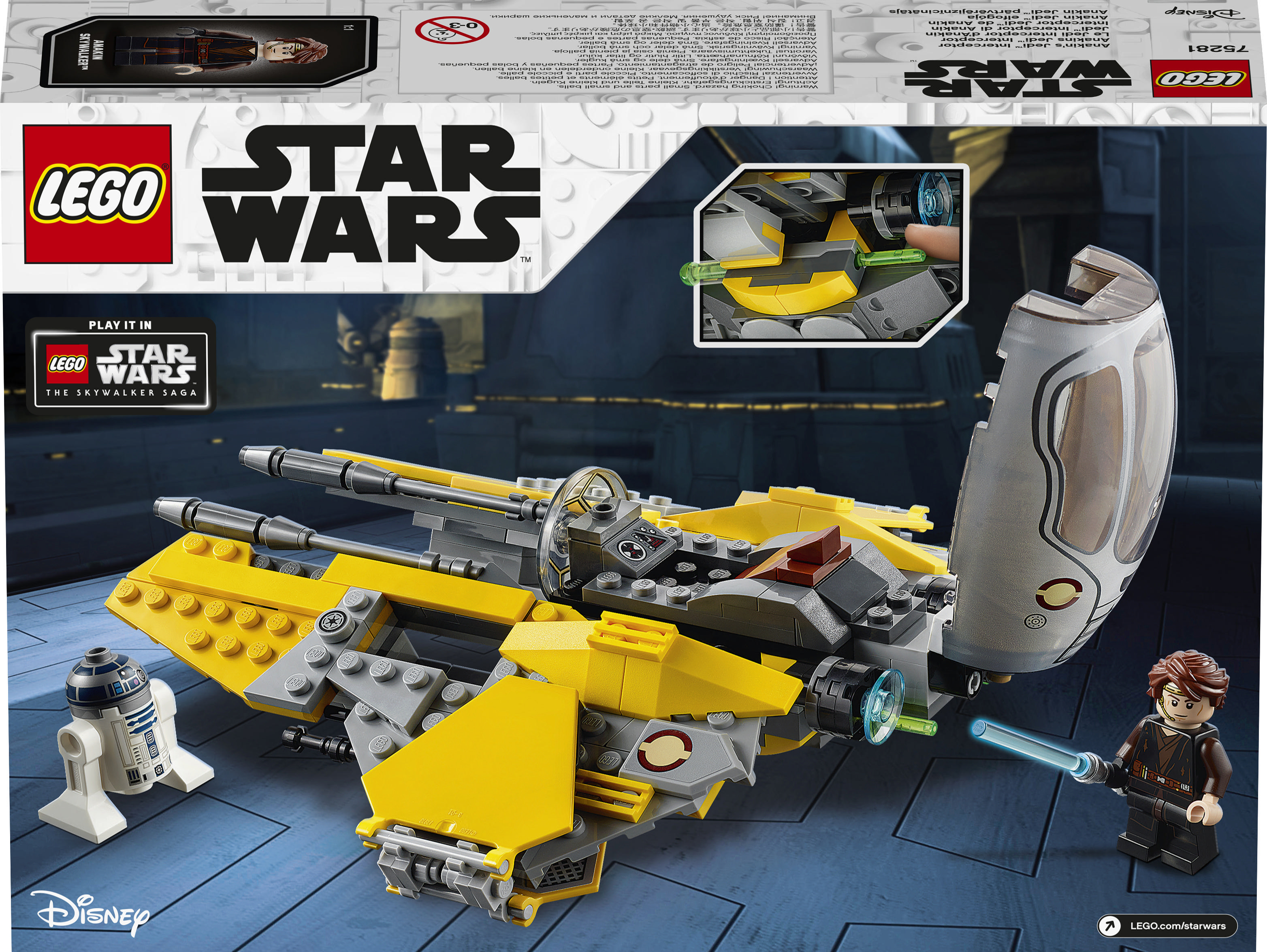 LEGO 75281 Anakins Jedi™ Interceptor Bausatz, Mehrfarbig