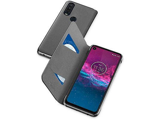 CELLULAR-LINE Case Book voor Motorola One Action Zwart