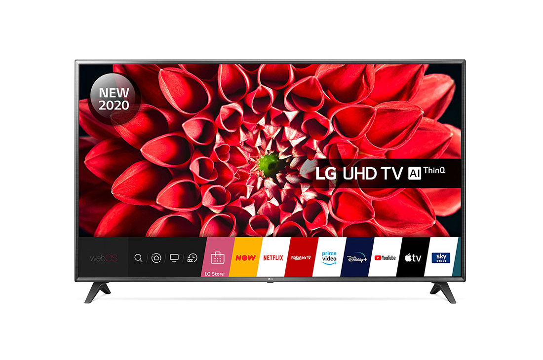 TV LED 75" - LG 75UN71006LC, UHD 4K, Quad Core, IA, HDR 10 Pro, Ultra Surround, Smart TV webOS 5. 0, WiFi, BT
