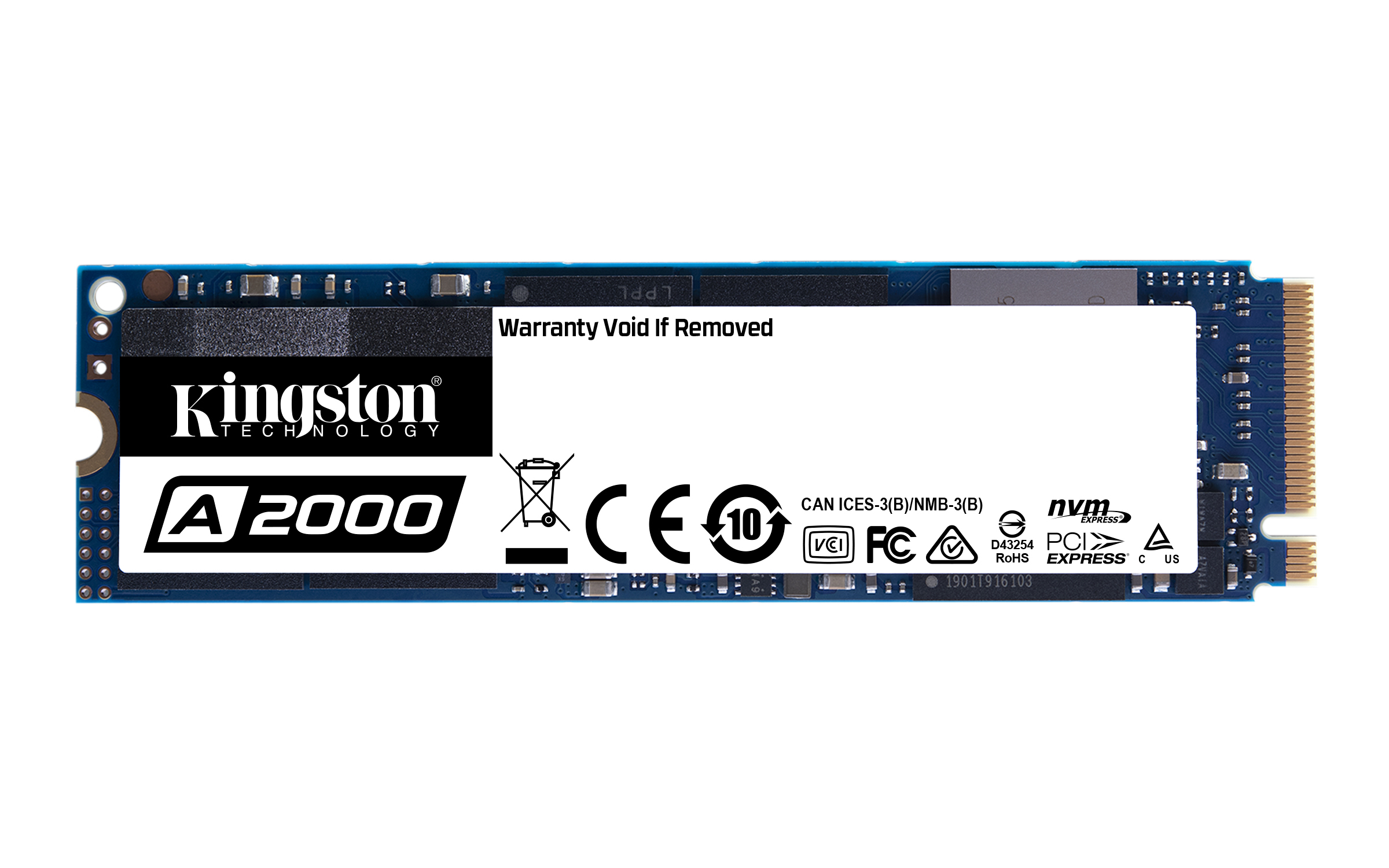 KINGSTON SA2000M8 Festplatte, 500 GB mSSD M.2 via PCIe, intern