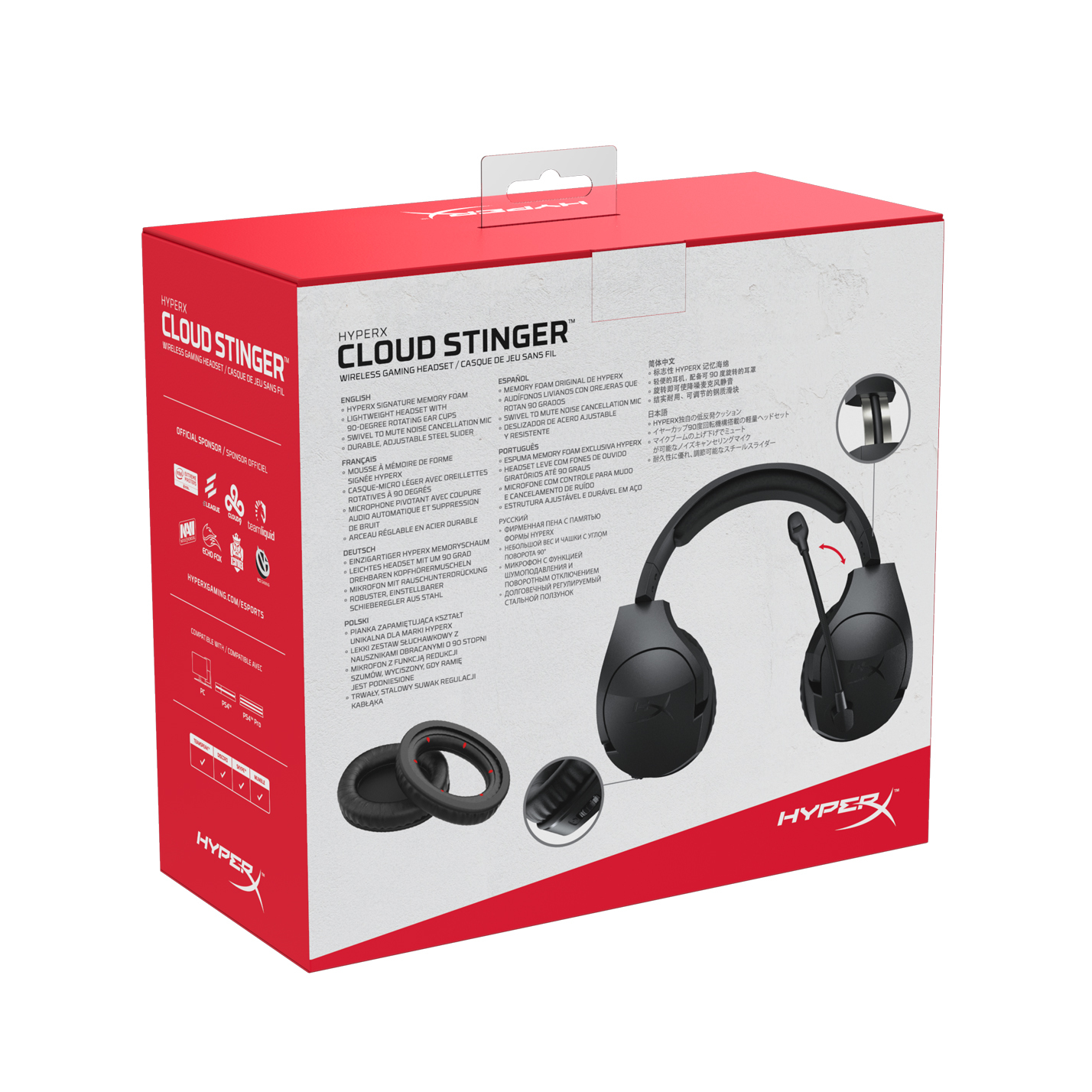 HYPERX Cloud Stinger, Over-ear Headset Bluetooth Schwarz