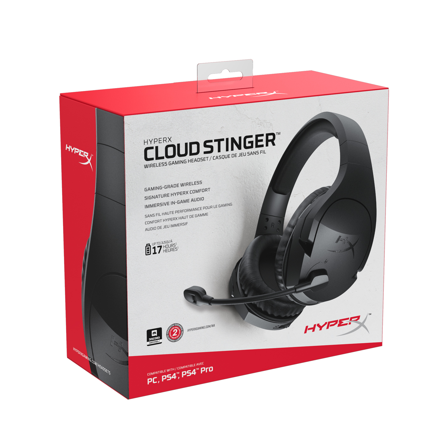 HYPERX Cloud Stinger, Over-ear Headset Bluetooth Schwarz