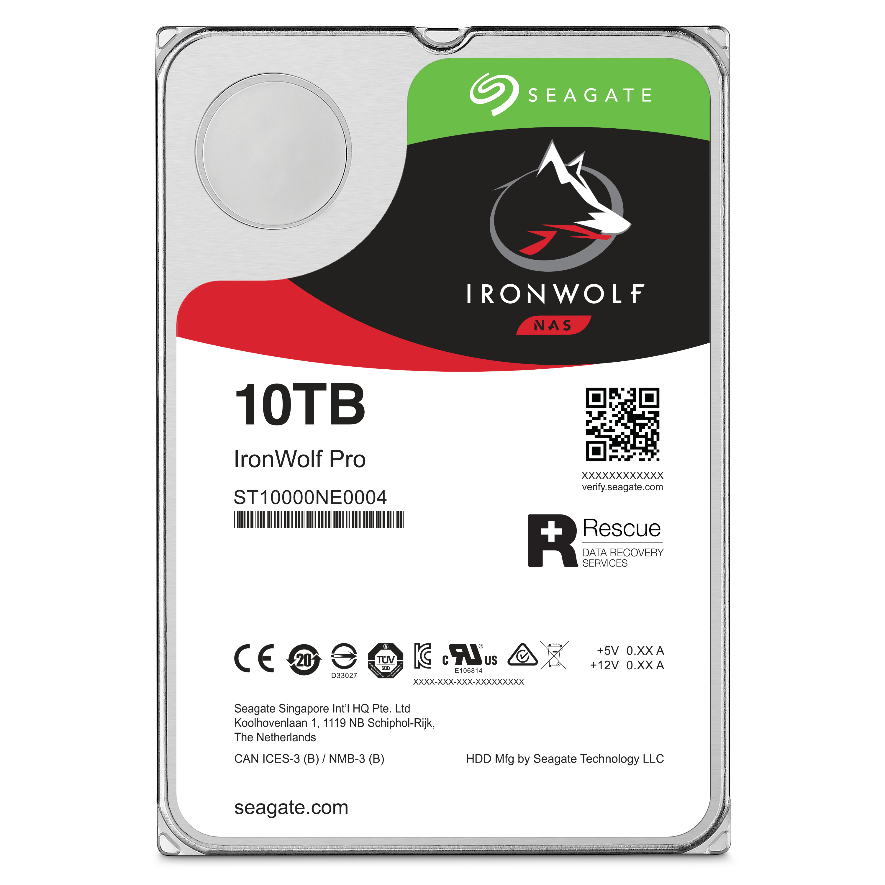 SEAGATE ST10000VNA008 Festplatte Retail, 10 TB HDD SATA 6 Gbps, 3,5 Zoll, intern