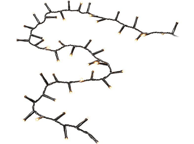 KONSTSMIDE Büschellichterkette Beleuchtung, Bernstein Schwarz