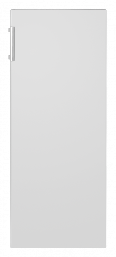Weiße Tür mit silbernem Griff links. Schwarzer Hintergrund.