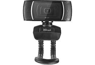TRUST Webcam Trino HD Video mit Mikrofon, schwarz (18679)