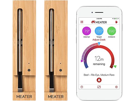 APPTIONLABS Meater - Fleisch-Thermometer (Silber)