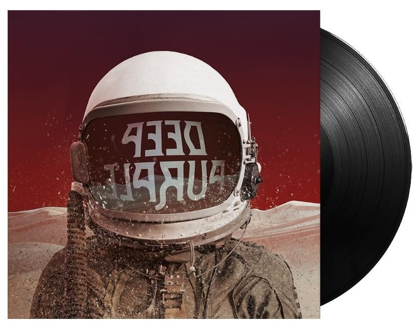 Deep Purple album borítója űrhajóssal és az album címével a sisakon.