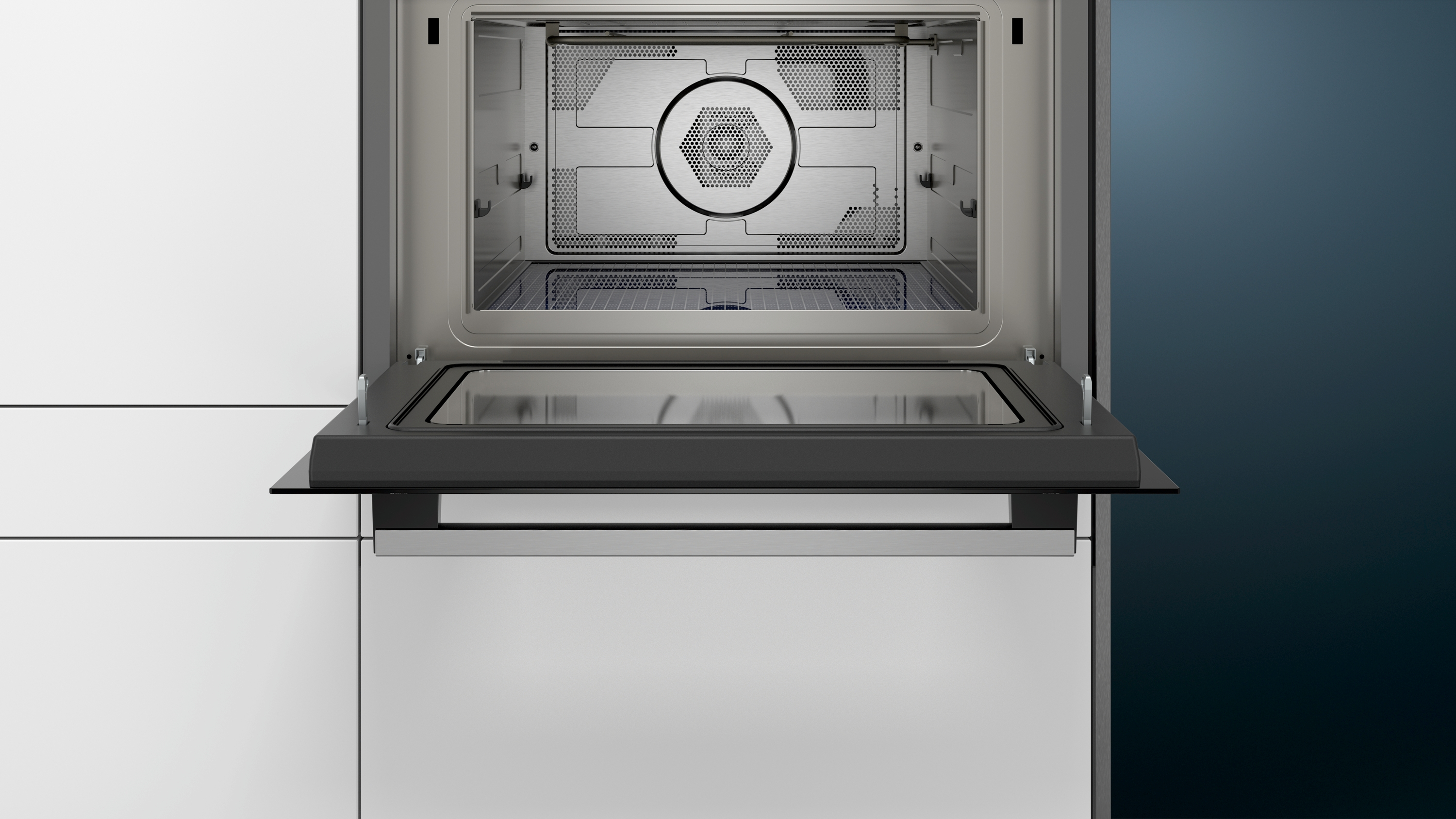 SIEMENS CM585AGS0, Mikrowelle (900 Watt, Grillfunktion, Heißluftfunktion)