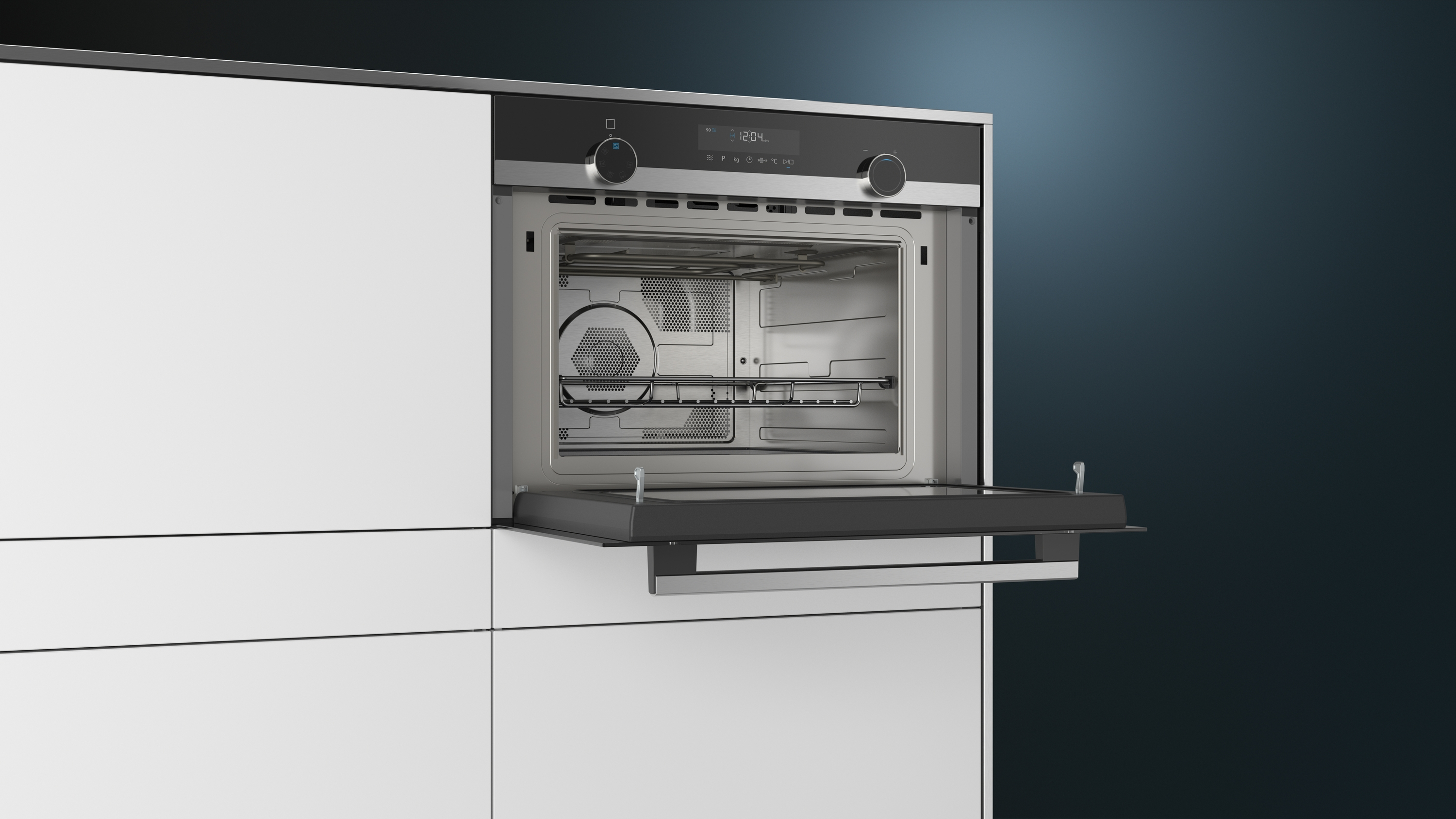 SIEMENS CM585AGS0, Mikrowelle (900 Watt, Grillfunktion, Heißluftfunktion)