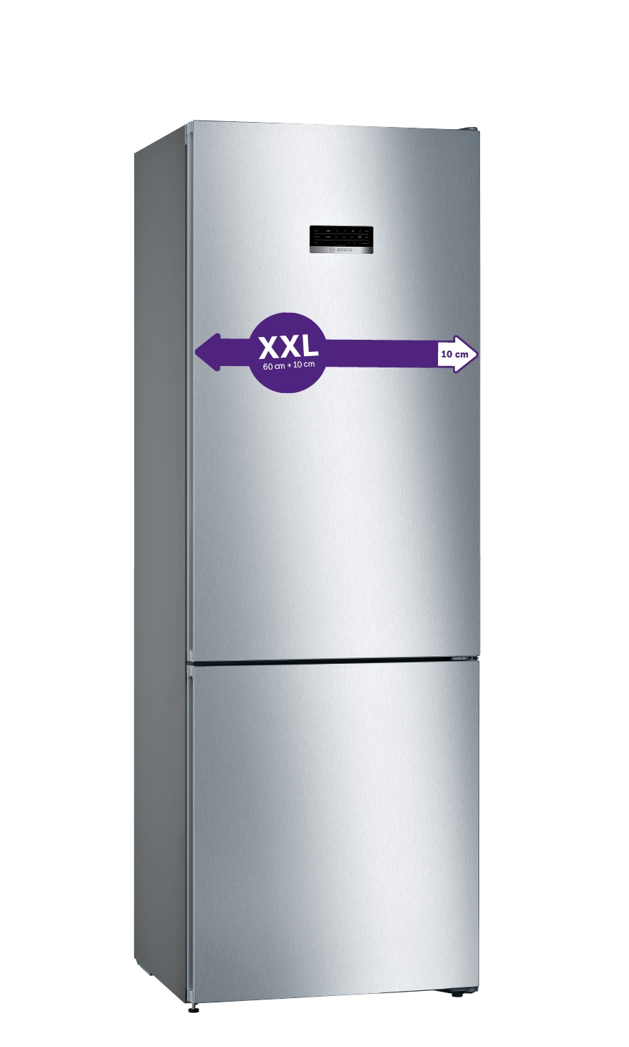 BOSCH KGN49XIEA Serie 4 Kühlgefrierkombination (E, 466 l, 2030 mm hoch, Inox-antifingerprint)