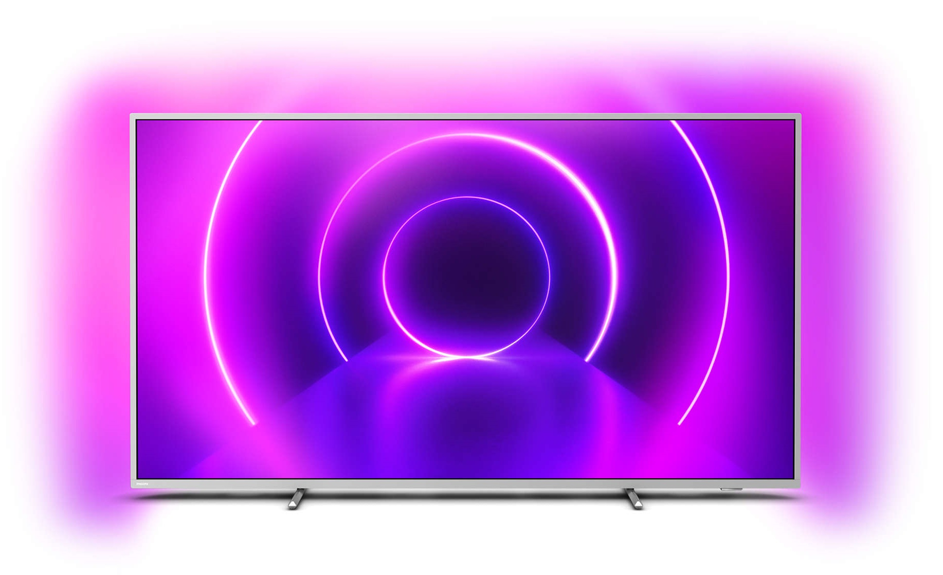 Philips Ambilight 70pus850512 televisor smart tv de 70 pulgadas 4k uhd p5 picture engine dolby vision atmos control voz android color plata claro modelo 20202021 led 3840 x 2160 4 2 2100 1778