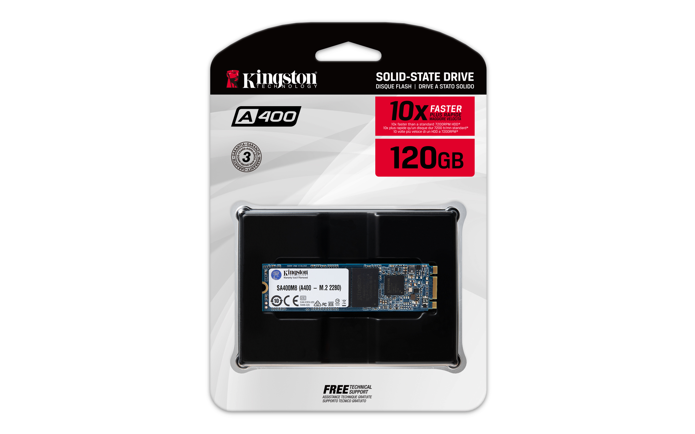KINGSTON 2.5'' 120GB 500/320 MB/S 100MM SSD 
