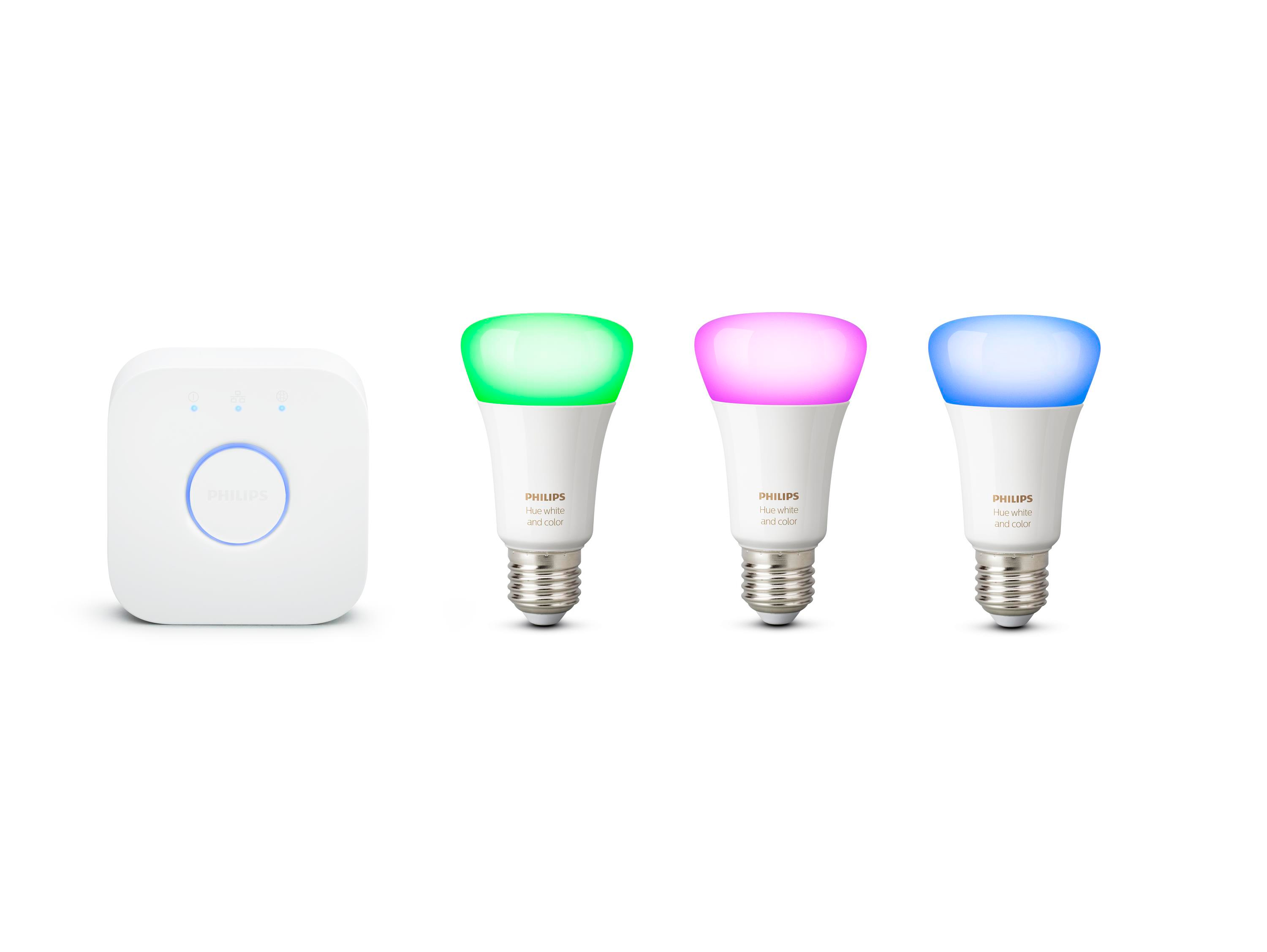 PHILIPS HUE Starterkit - wit en gekleurd licht - E27