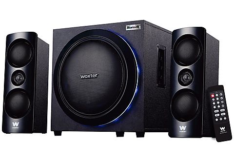 Sistema de altavoces - Woxter Big Bass 500r, 150 W, 2.1, Bluetooth, Negro