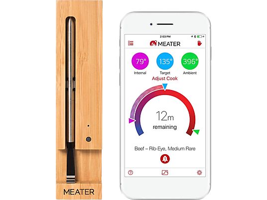 APPTIONLABS Meater - Fleisch-Thermometer (Silber)