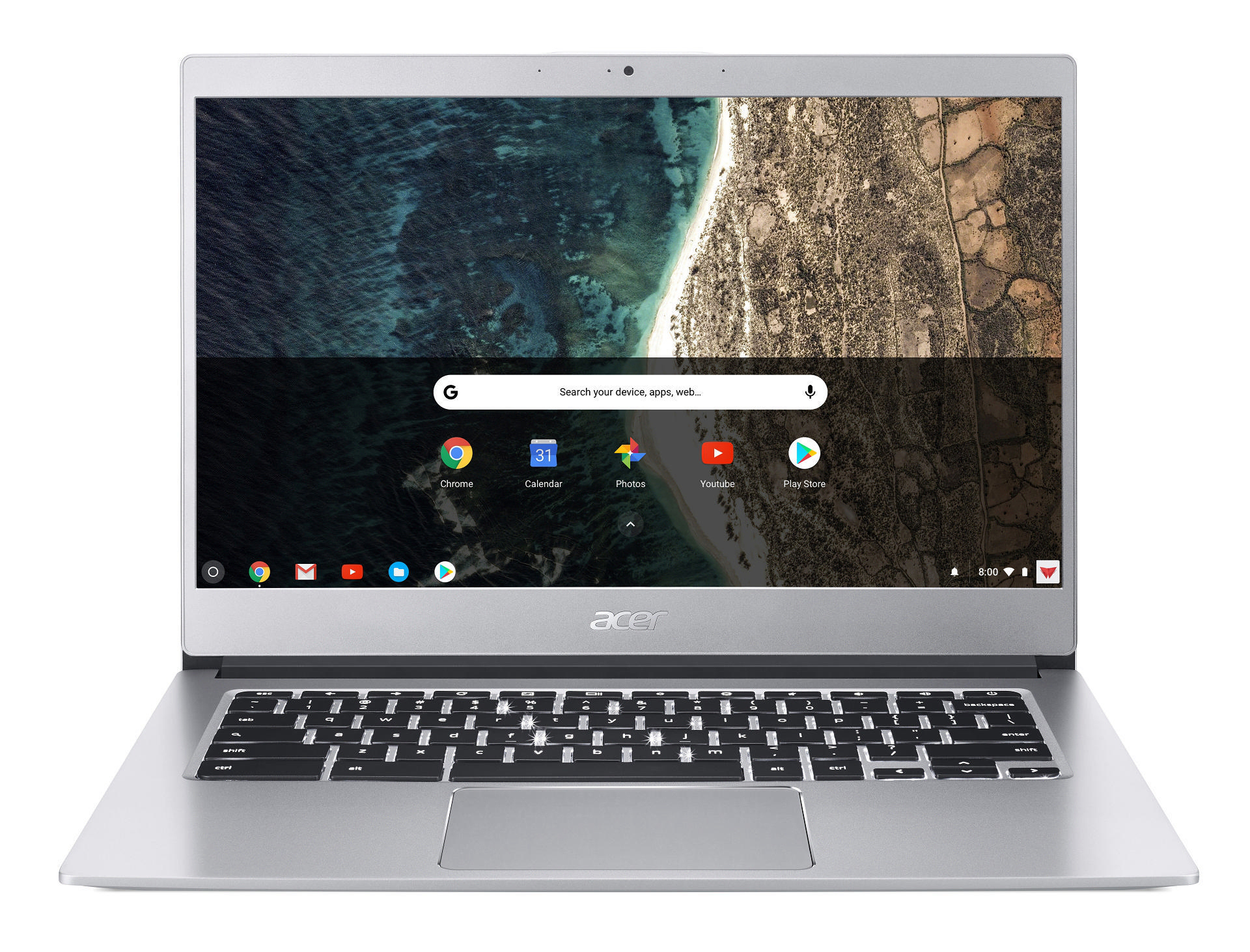 ACER Chromebook 514 (CB514-1HT-P1BM) Aluminium-Unibody - 14 Zoll - Intel® Pentium® N4200 - 8 GB - 64 GB - Intel® HD 505 - Google ChromeOS