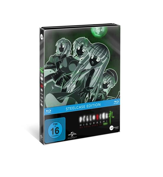 Anime Blu-ray Boxset mit mehreren weiblichen Charakteren in Grün und Weiß. Text in Englisch und Japanisch.