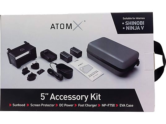 ATOMOS ATOMACCKT2 Kit 5" - Kamera-Zubehörpaket (Schwarz/Grau)