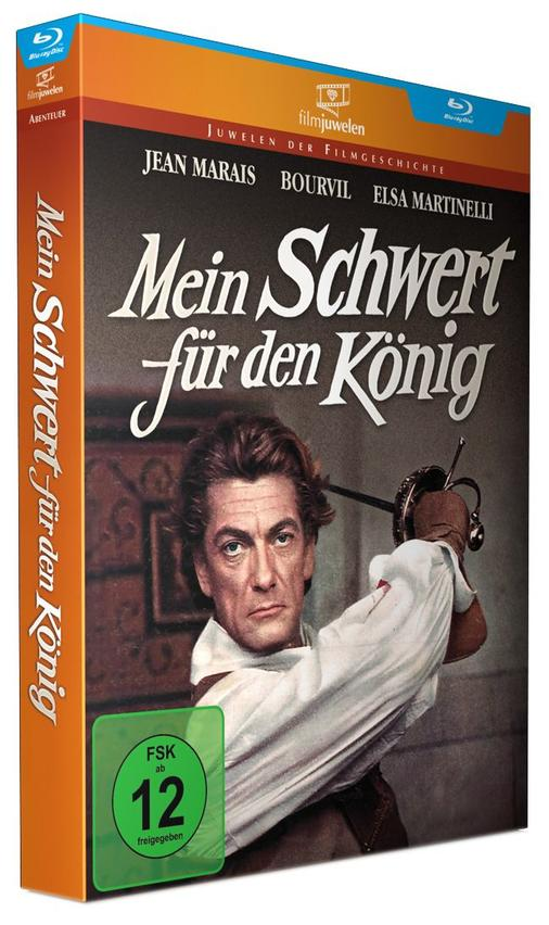DVD-Cover eines Films, ein Mann hält ein Schwert, in historischer Umgebung.