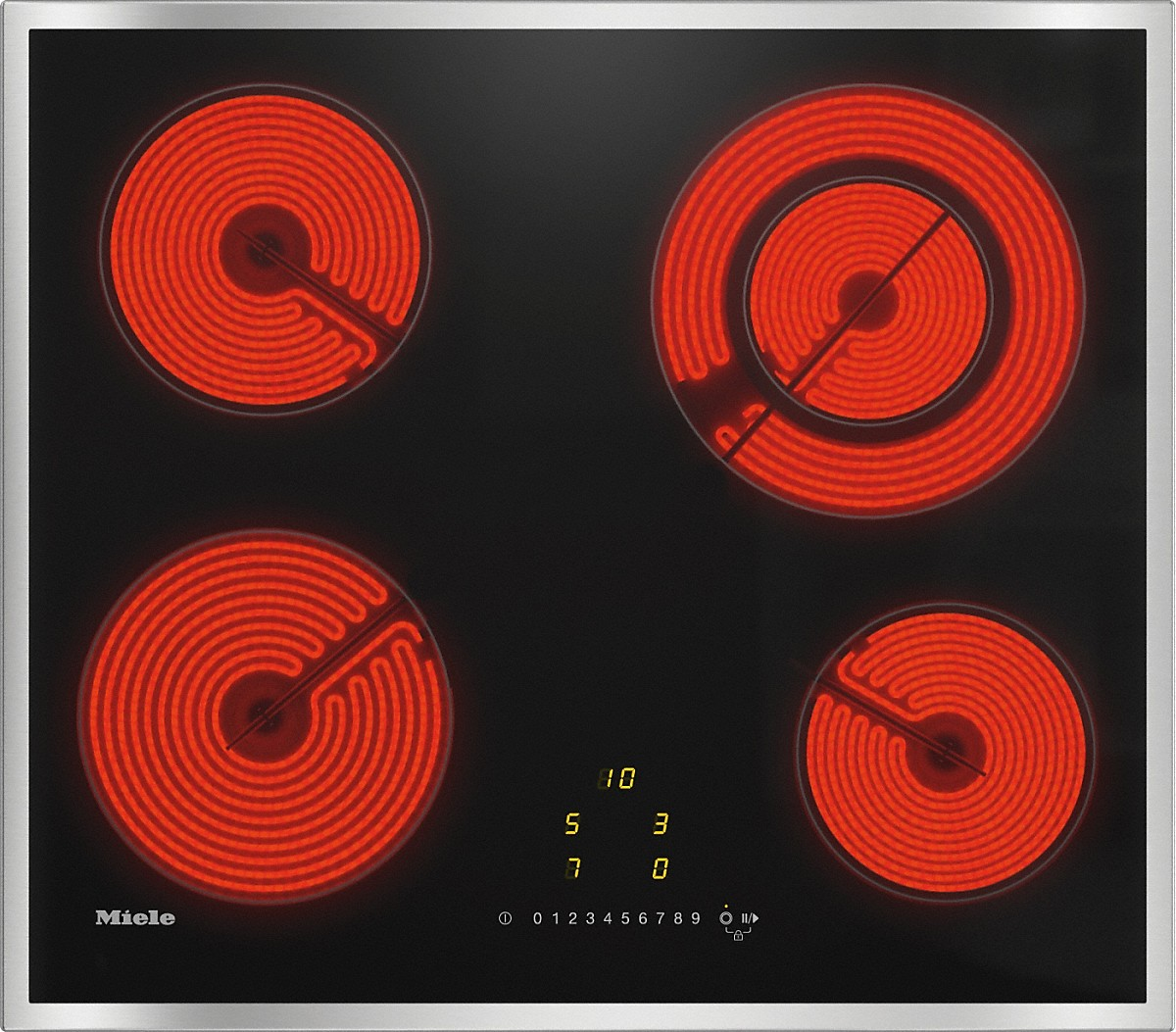 MIELE H 2265-1 B EDST. + KM 6520 FR, Backofen-Set (Elektrokochfeld, A+, 76 l)